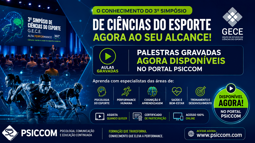 PALESTRAS DO 3º SIMPÓSIO DE CIÊNCIAS DO ESPORTE- G.E.C.E